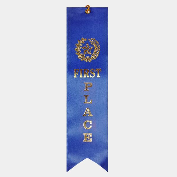 First Place Premium Event Ribbon with Card & String Thumbnail