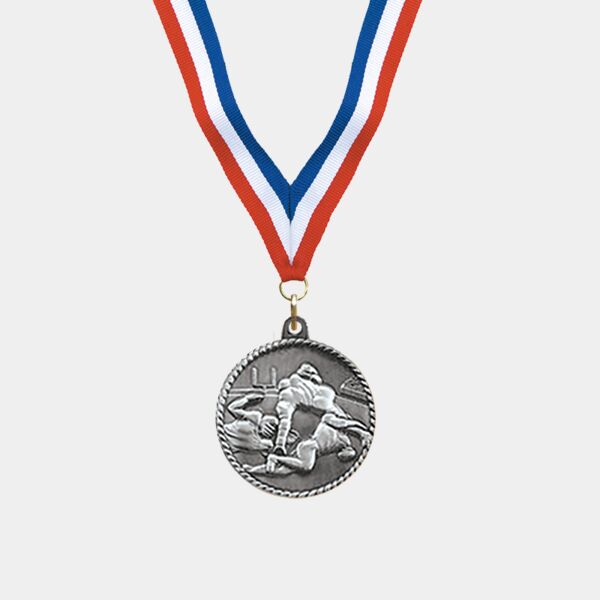 Silver Football Award Medal Thumbnail