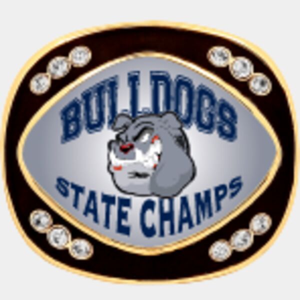 Custom Imprinted Champion Ring with Bling Thumbnail