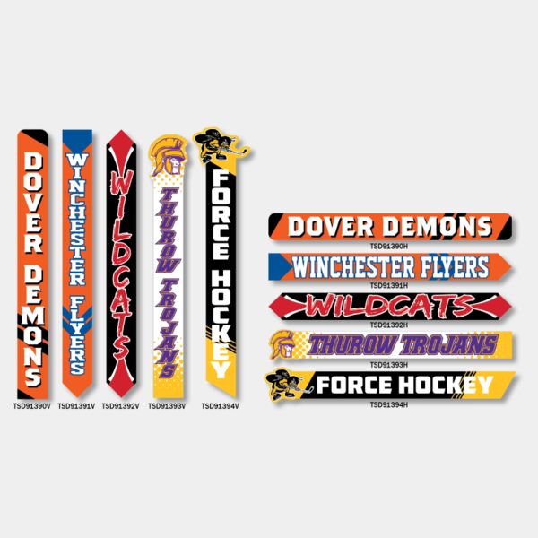 Team Hockey Stick Decals Thumbnail