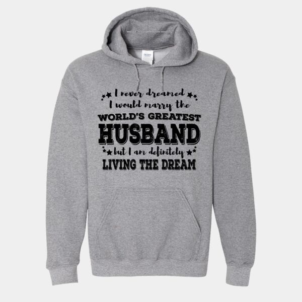 Worlds Greatest Husband - Grey Hoodie Thumbnail