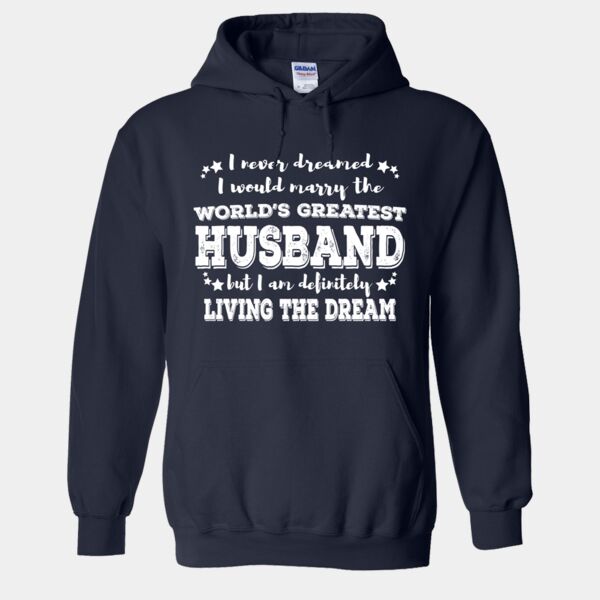 Worlds Greatest Husband - Navy Hoodie Thumbnail