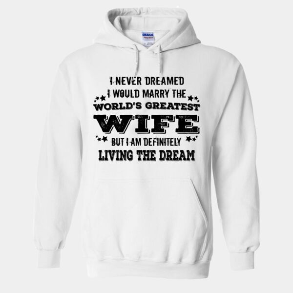 Worlds Greatest Wife - White Hoodie Thumbnail