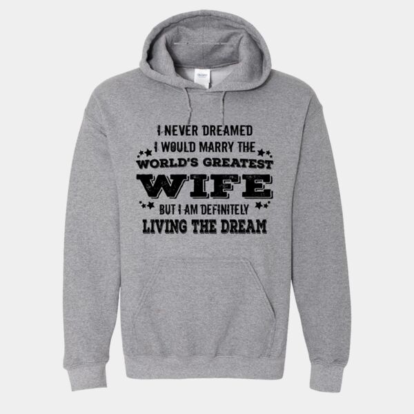 Worlds Greatest Wife - Grey Hoodie Thumbnail