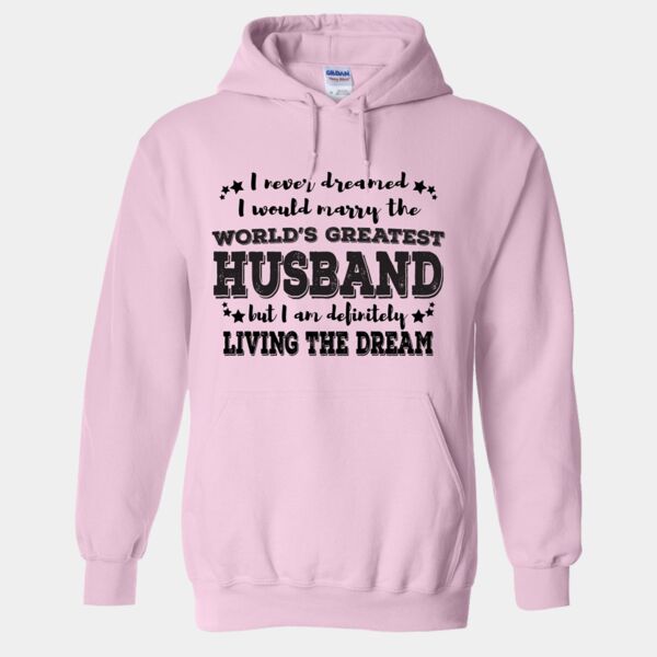 Worlds Greatest Husband - Pink Hoodie Thumbnail