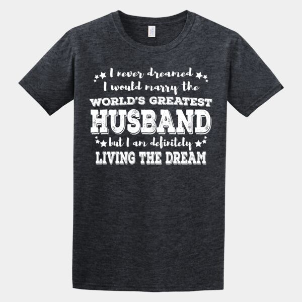Worlds Greatest Husband - Charcoal T-shirt Thumbnail