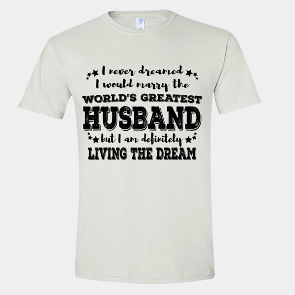 Worlds Greatest Husband - White T-shirt Thumbnail
