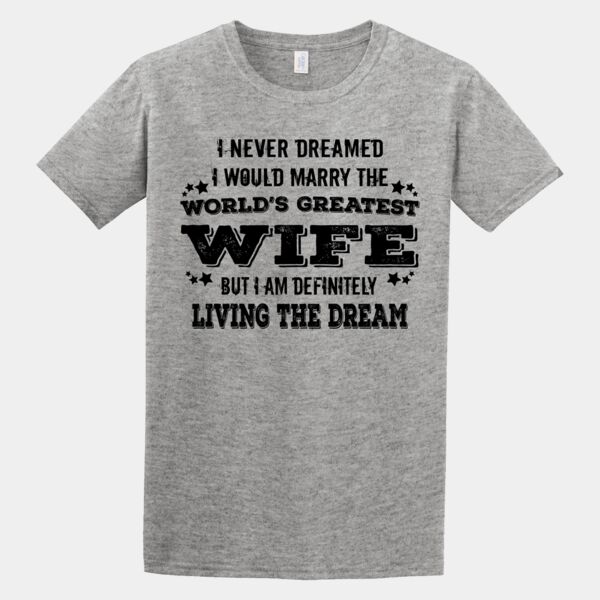Worlds Greatest Wife - Grey T-shirt Thumbnail
