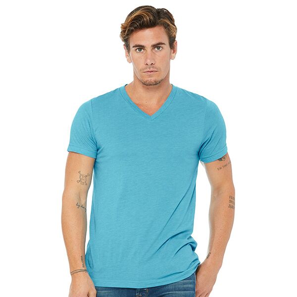 Unisex Triblend V-Neck Short Sleeve Tee Thumbnail