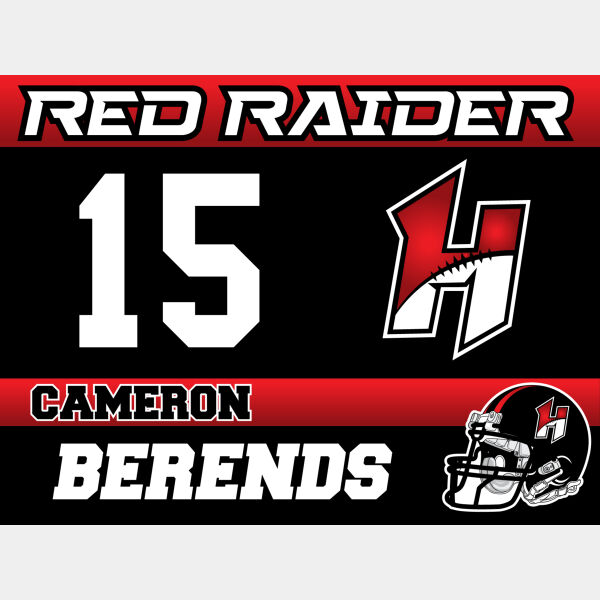 FOOTBALL YARD SIGN 24x18 Thumbnail